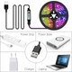 Умная светодиодная многоцветная led RGB лента для фоновой подсветки телевизора bluetooth с пультом TV Strip SMD 5050 ргб лед диодная подсветка тв 5 вольт от USB блютуз 5 метов - изображение 13