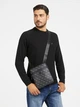 Сумка-планшет мужская Guess HMEVZL-P2223-DAB Dark Black (7621701037640) - изображение 2