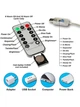 Гирлянда светодиодная штора 3х2 м. USB Холодный белый с пультом и крючками. - изображение 5