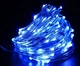 Гирлянда на медной проволоке (Капля росы) Xmas 200 Led 20м от батареек/USB Синий - изображение 1