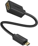 Кабель Micro HDMI штекер to HDMI 2.0 Ugreen разъем 4K 60Hz 22CM Black (20134) - изображение 1