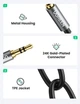 Кабель аудіо AUX Ugreen 3.5 mm стерео спліттер 20CM Black (AV123) - зображення 5