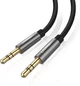 Кабель аудио AUX Ugreen 3.5 mm круглый 1.5M Black (AV119) - изображение 1