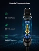 Кабель аудіо Ugreen Toslink оптичний 4mm 1.5М Black (AV122) - зображення 11