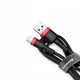 Кабель зарядный Baseus Cafule Cable USB to Lightning 2.4A 1m Red Black (CALKLF-B19) - изображение 3