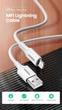 Кабель зарядний Ugreen MFi сертифікований lightning 1М White (US155) - зображення 13
