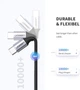 Кабель зарядный Ugreen USB 2.0 Type-C to Type-C PD QC 4.0 с нейлоновой оплеткой 1М (US261) - изображение 5