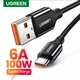 Зарядний кабель Ugreen Type-C 5A 40W Huawei Supercharge 0.5М Black Nylon (US279) - зображення 10
