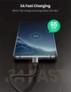 Кабель зарядный Ugreen USB 2.0 Type-C to Type-C 90° PD QC 4.0 с алюминиевым корпусом 3 м (US255) - изображение 5