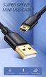 Кабель зарядний Ugreen US132 Mini USB 1 м Black (10355) - зображення 2
