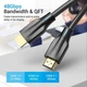 Кабель видео Vention HDMI 2.1 8K 60Hz 7680P 48Gbps 1.5M Black (AANBG) - изображение 7