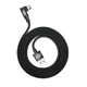 Кабель зарядный Baseus Micro USB 2.0 90° реверсивный MVP 1M Black (CAMMVP-A01) - изображение 6