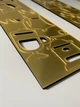 Настенные часы DIY 3D "Espressoze" золотые - Большие бескаркасные 3Д часы 60-130 см, самоклеящиеся (1011353) - изображение 6