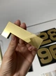 Настенные часы DIY 3D "Delta" золотые - Большие бескаркасные 3Д часы 60-130 см, самоклеящиеся (101132) - изображение 9