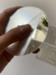 Настенные часы DIY с зеркальным 3D эффектом "Brunch" серебро - бескаркасные настенные 3Д часы, самоклеящиеся 38 х 38 см (1013115) - изображение 4