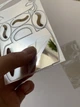 Настенные часы DIY с зеркальным 3D эффектом "Brunch" серебро - бескаркасные настенные 3Д часы, самоклеящиеся 38 х 38 см (1013115) - изображение 5