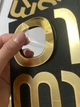 Настенные часы DIY 3D "Onesize" золото - Большие бескаркасные 3Д часы 60-130 см, самоклеящиеся (101135) - изображение 6