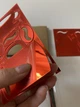 Настенные часы DIY с зеркальным 3D эффектом "Brunch" красные - бескаркасные настенные 3Д часы, самоклеящиеся 38 х 38 см (1013915) - изображение 5
