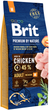Сухий корм для дорослих собак середніх порід Brit Premium Dog Adult M з куркою 15 кг (8595602526376) - зображення 1