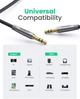 Кабель аудіо Ugreen 3.5 mm Hi-Fi професійний AUX 2M Grey (AV150) - зображення 11
