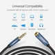 Кабель аудио Ugreen 3.5 mm удлинитель 0.5 м Black (AV118) - изображение 3