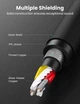 Кабель аудіо Ugreen 3.5 mm Hi-Fi професійний AUX 3M Grey (AV150) - зображення 14