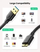 Зарядний кабель Ugreen USB 3.0 AM / micro USB 3.0 0.5M Black (US130) - зображення 5