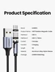 Кабель зарядный UGREEN Type-C / Micro USB 5V2.4A магнитный 1М Dark gray (US503) - изображение 10
