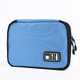 Дорожній органайзер для зарядок, проводів і кабелів Travel Pouch Блакитний - зображення 1