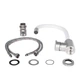 Смеситель для кухни Lidz Aria 04R-WFS, U-образный гибкий White (k35) белый LDARI015F3WHI43362 - изображение 3