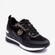 Sneakersy damskie na koturnie Genova 41 Czarne (5905677913804) - obraz 2