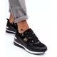 Sneakersy damskie na koturnie Genova 41 Czarne (5905677913804) - obraz 5