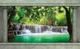 Флизелиновые фотообои природа пейзаж 254x184 см 3Д Волшебный водопад между двух колонн (2872V4)+клей - изображение 1