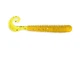 Силиконовый твистер для микроджига Reins G-tail Saturn Micro 2" #430 Motor Oil Gold FLK (съедобный, 20шт) - изображение 1