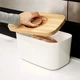 Хлібниця з бамбуковою дошкою Joseph Joseph Bread Bin білий 81097 - изображение 4