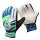 Футбольні воротарські рукавички із захистом пальців Latex Foam REALMADRID синьо-салатові розмір 6 GGLG-RM1 - зображення 3