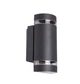 Фасадный внешний настенный светильник Wall Lamp 6022, на две лампы GU10 35Вт, IP54, полуцилиндричный, темно-серый - изображение 1