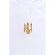 Чоловічий реглан з вишивкою Ladan Тризуб 52 Білий (FD2-TRYZYBGOLD-WHITE) - зображення 2