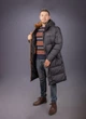 Куртка зимова Kings Wind довга чоловіча тепла, Чорний, XL - зображення 3