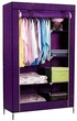 Шкаф тканевый раскладной Stenson 105х45х175 см R30898 purple Фиолетовый - изображение 1