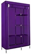 Шкаф тканевый раскладной Stenson 105х45х175 см R30898 purple Фиолетовый - изображение 2