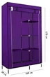 Шкаф тканевый раскладной Stenson 105х45х175 см R30898 purple Фиолетовый - изображение 4