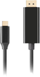 Kabel Lanberg USB-C do DisplayPort 4 K / 60 Hz 1.8 m Czarny (CA-CMDP-10CU-0018-BK) - obraz 2