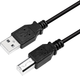 Кабель Logilink USB Type A male - USB Type B male 5 m Black (CU0009B) - зображення 1