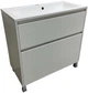 Раковина, умывальник накладной, искусственный камень ADAMANT Strengdunn 845x440 White - изображение 4