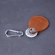Шкіряний чохол-брелок для AirTag INCARNE Key Tag Коньяк - зображення 3