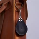 Кожаный чехол-брелок для AirTag INCARNE Key Tag Черный - изображение 5