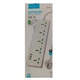 Мережевий фільтр Hoco AC13A 5x220V+3хUSB+1хType-C 2500W DC17W 1.5М електричний подовжувач швидка зарядка для пристроїв Чорний - изображение 2