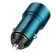 Зарядне автомобільне BOROFONE BZ19A Wisdom (1USB 3A QC3.0 18W) Синій - изображение 3