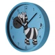 Настенные часы Optima Little Zebra Зебрёнок круглые голубые (О52106) - изображение 2